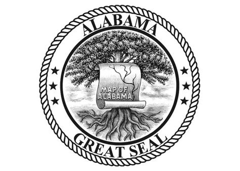 Steven Noble Illustrations State Of Alabama Seal