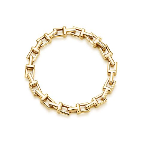 Tiffany T Chain Bracelet In 18k Gold Medium Tiffany And Co