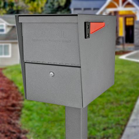Mail Boss Package Master Locking Post Mounted Mailbox And Reviews Wayfair