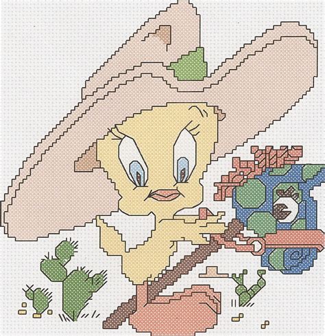 Tweety Bird Cross Stitch Pattern Pdf File Only Etsy Cross Stitch