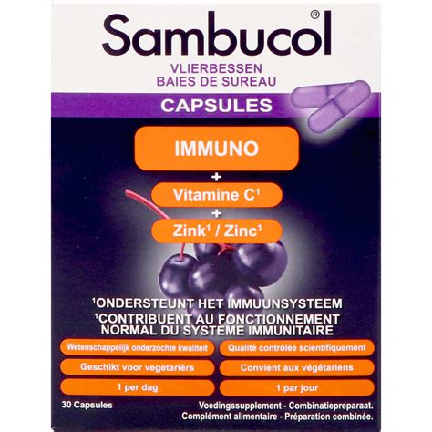 sambucol immuno forte capsules 30 capsules plein nl