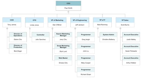 Types Of Organization Chart