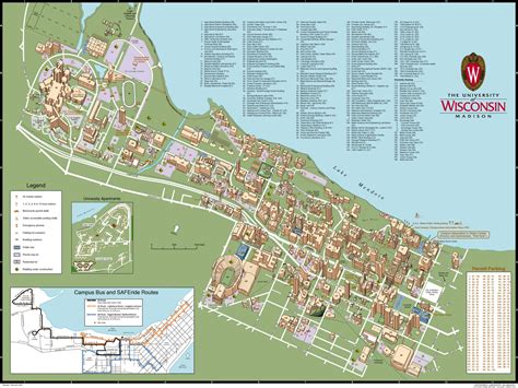 Uw Madison 2005 Campus Map Map Historical Maps