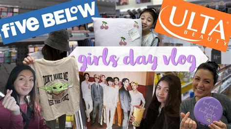 Girls Day Out Vlog Shopping Five Below Ulta Beauty Boba Youtube