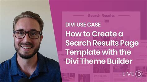 How To Create A Search Results Page Template In Divi Youtube