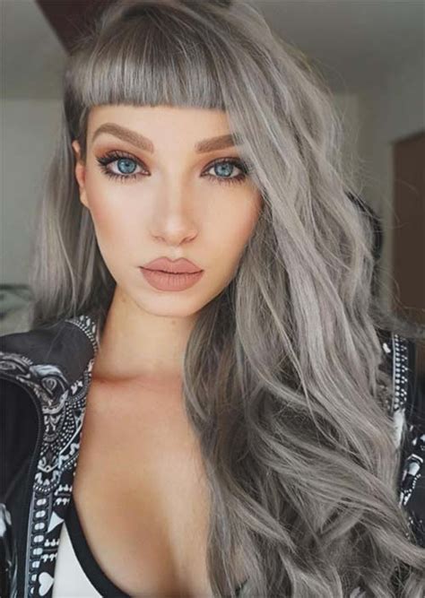 Black hair with grey highlights hair color for black hair cool hair color blue hair silver purple hair the grey hair movement is still on the rise with many new color variations popping up everyday. Silver Hair Trend: 51 Cool Grey Hair Colors & Tips for ...