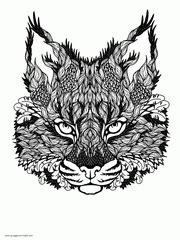 animal coloring pages  adults difficult