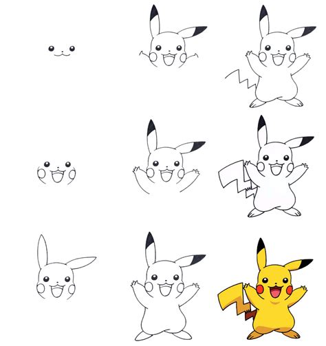 Comment Dessiner Pokemon Pikachu Est Une Leçon Détaillée étape Par étape