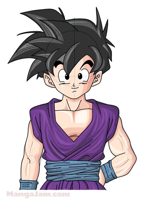 Let S Learn How To Draw Gohan From Dragon Ball Today Gohan Son Gohan Is The Elder Son