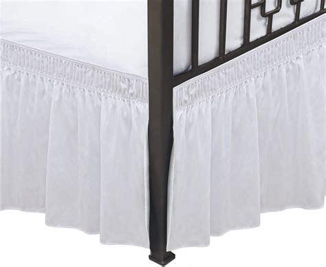 Biscaynebay Wrap Around Bed Skirts With Split Corners For