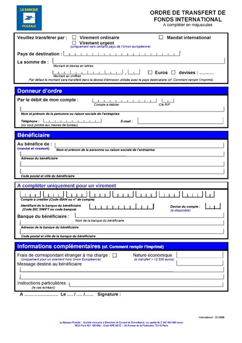 Check spelling or type a new query. demande de virement permanent banque postale - Modele de ...