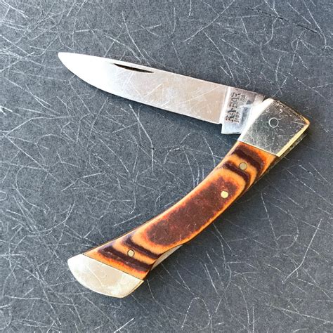 Vintage Ka Bar 1187 Folding Knife Etsy