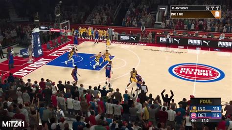 Nba 2k20 Myleague Carmelo Anthony Signed With The Detroit Pistons