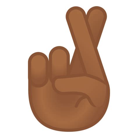 🤞🏾 Crossed Fingers Emoji With Medium Dark Skin Tone Meaning