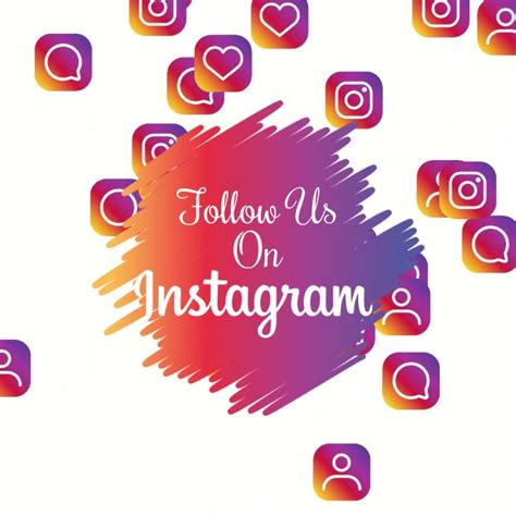 Free Follow Us On Instagram Video Template Postermywall