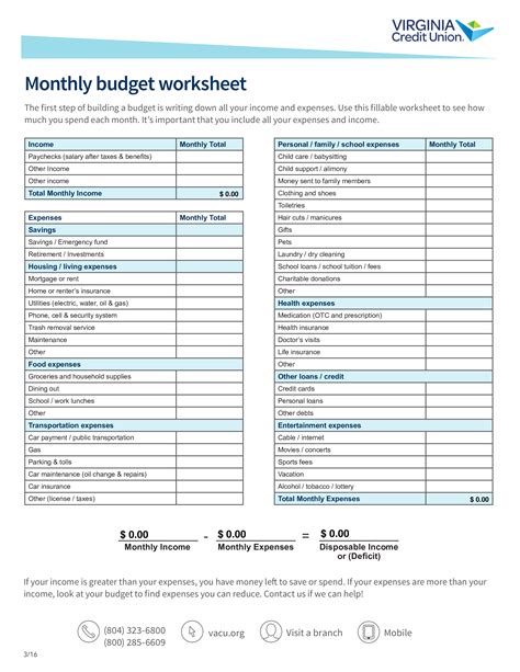 Monthly Budget Work Sheet - How to create a Monthly Budget Work Sheet? Download this Monthly ...