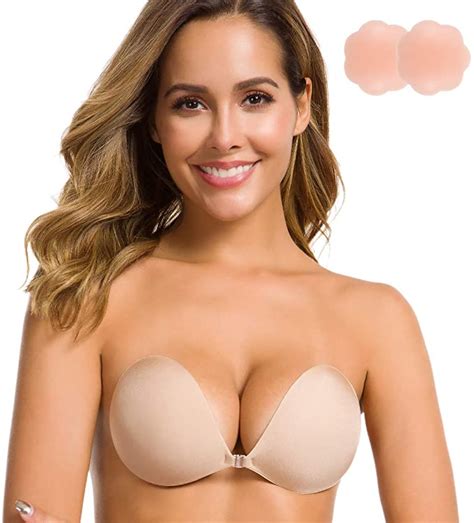 Niidor Soutien Gorge Adhésif sans Bretelles Collant Invisible Push Up