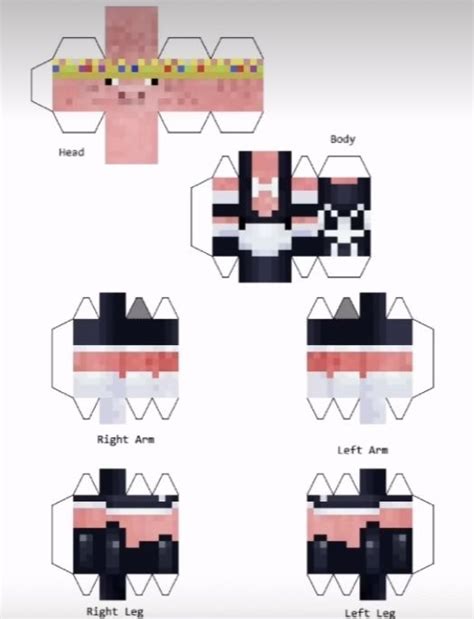 Ran Ranboo Papercraft Minecraft Skin Minecraft Printables Sexiz Pix