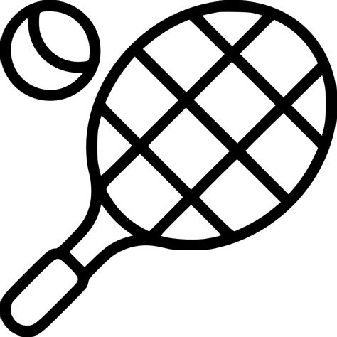 Yellow tennis racket with ball illustration, tennis racket throw pillow badminton, tennis, sport, table tennis racket png. Tennis Racket Ball Game Sport Competition Svg Png Icon ...