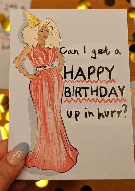 Ru Paul Birthday Card Greeting Card And Postcard Drag Race Etsy