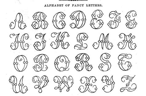 The Vintage Moth Free Fancy Letters Alphabet
