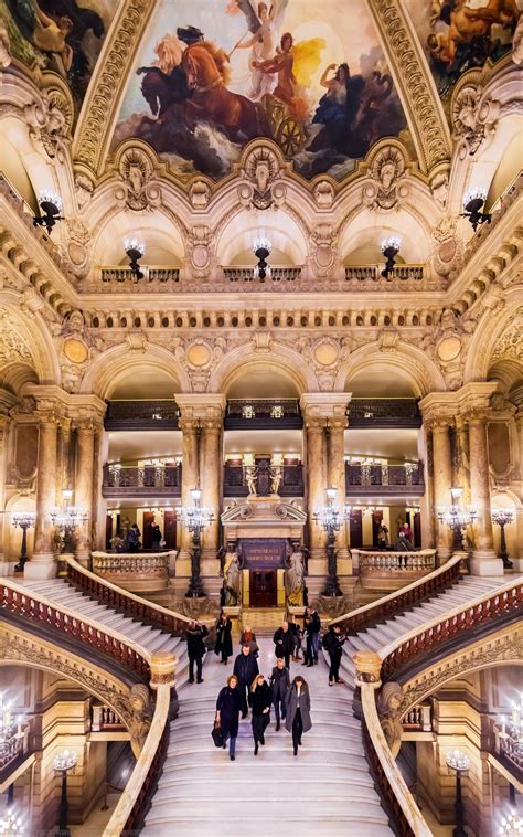Stairs At The Paris Opera House Paris France Paris Opera House