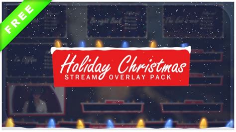 Animated Christmas Stream Overlay Holiday Free Download Youtube