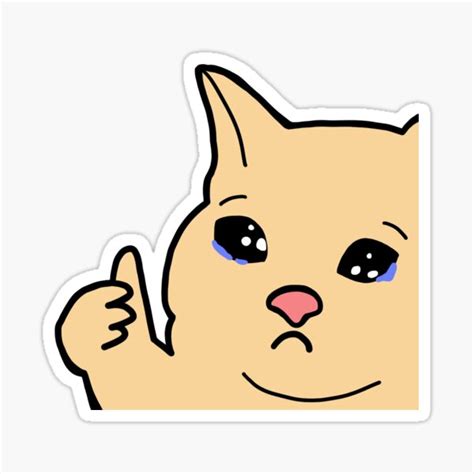 Cat Thumbs Up Meme Stickers For Sale Cat Stickers Meme Stickers Cat