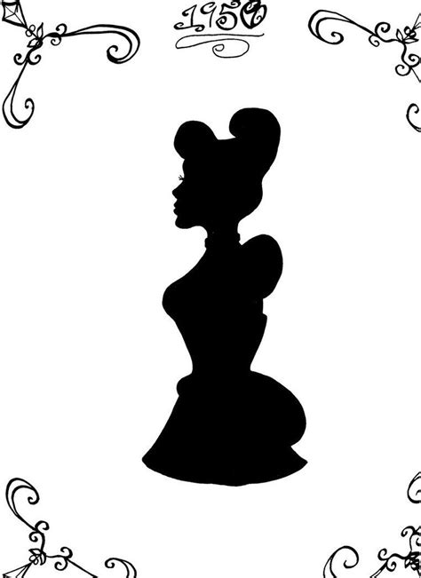 Cinderella Head Silhouette