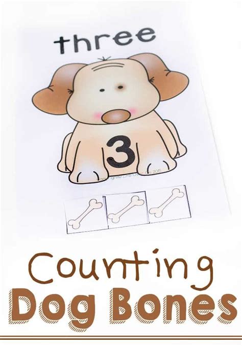 Dog Counting Cards For Numbers 1 5 Life Over Cs Math Activities