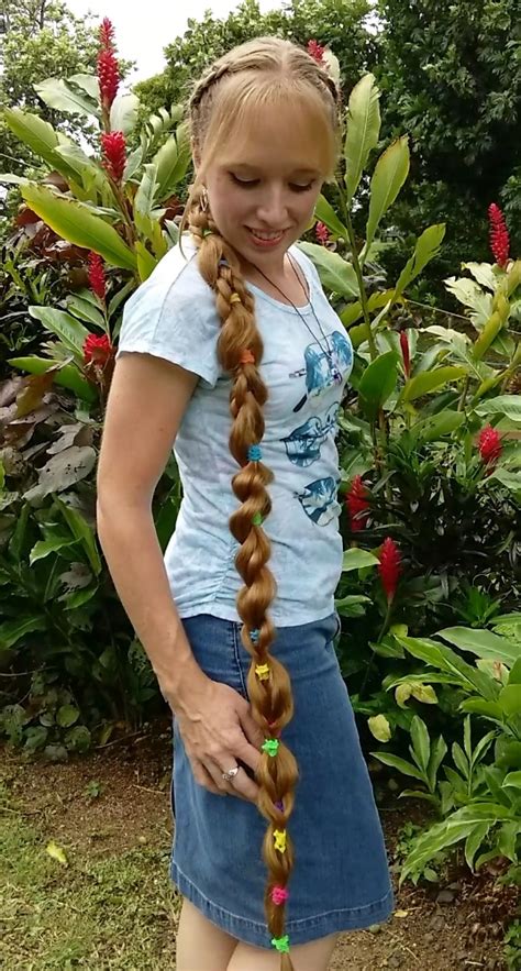 Braids And Hairstyles For Super Long Hair Dutch Rainbow Braid