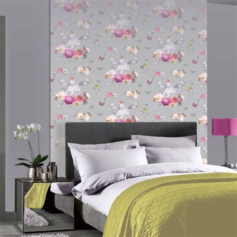 Arthouse sparkle sequin metallic glitter wallpaper paste the wall silver 900900 silver £26.00 £21.67 rrp £30.00 £25.00 | save: Arthouse Anastasia Unicorn Silver Glitter Wallpaper - This ...