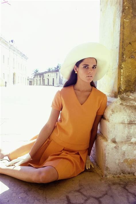 Ali Macgraw Wearing An Orange Suit Photograph By Sante Forlano Fine