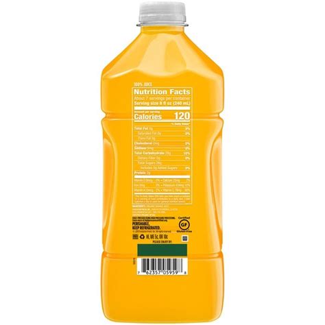 Evolution Fresh Pure Orange Cold Pressed Organic Orange Juice 59 Fl Oz