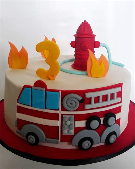 Cakesophia Fire Truck Cake