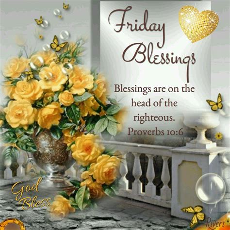 Friday Blessings Images And Quotes Printable Template Calendar