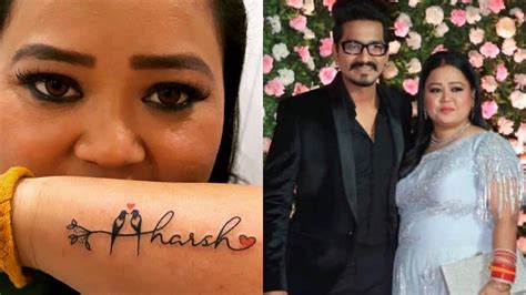 Bharti Singh Gets Husband Haarshs Name Tattooed On Her Arm As Birthday T His Reaction Is