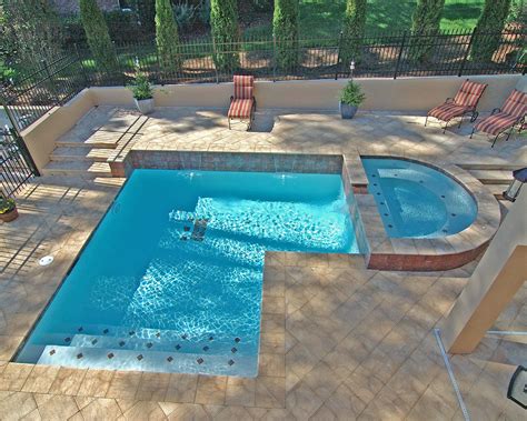Geometric Style Pool Inground Pool Designs Inground Pools Swimming