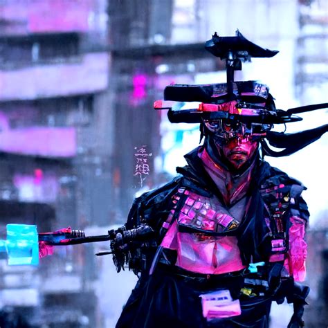 Cyberpunk Samurai Karmatic Exchange Art