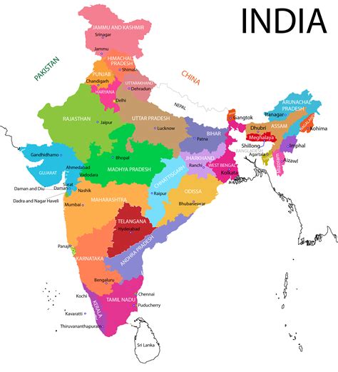 India Map Detailed With Cities United States Map
