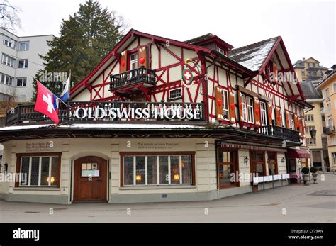 Restaurant Which Named As Old Swiss House Stock Photo Alamy