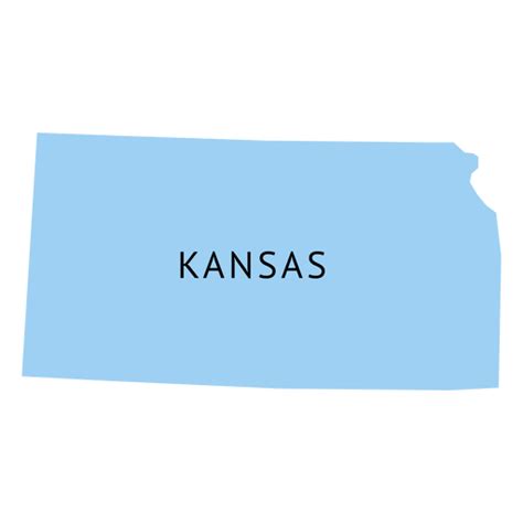 Kansas State Plain Map Png And Svg Design For T Shirts
