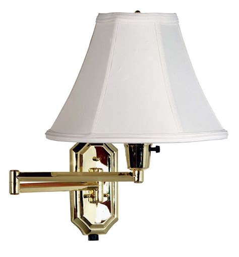 Nathaniel Polished Brass Wall Swing Arm Lamp From Kenroy 30130pb