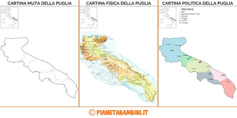 Cartina Muta Della Puglia Da Stampare Gratis Per La Scuola Primaria