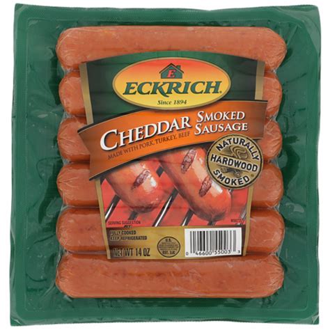 Eckrich Cheddar Smoked Sausage 14 Oz Harris Teeter