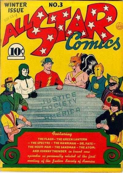 All Star Comics 3 Origin And First Appearance Of Justice Society Of