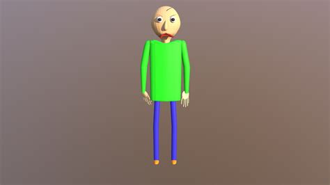 Baldi Angry Download Free 3d Model By Baldibaldimoreyt