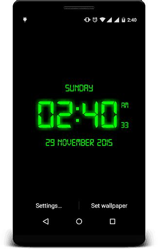 Led Digital Clock Live Wallpaper Apk Download For Android