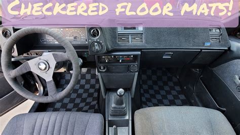 Installing P2m Checkered Floor Mats In The Ae86 Gts Hatch Youtube