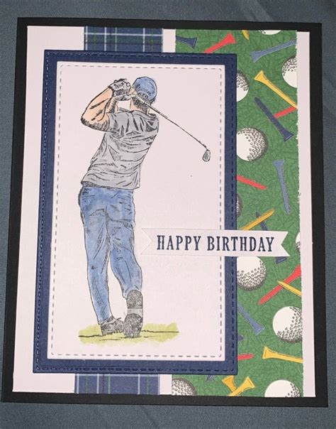 Handmade Golf Birthday Card Etsy